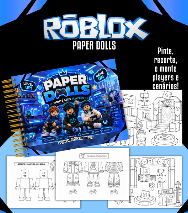 +200 Folhas de Paper Doll (Diversos temas)