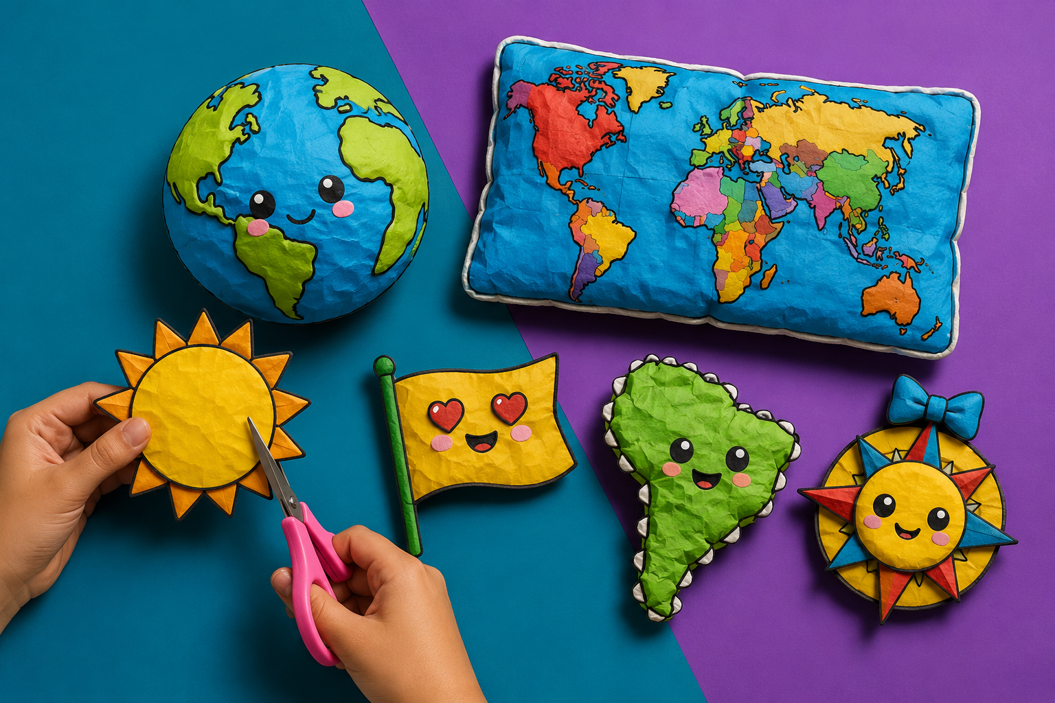 Coleção de Geografia de Papel